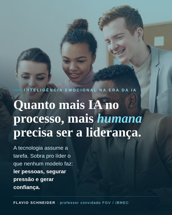 Post: quanto mais IA, mais humana a liderança